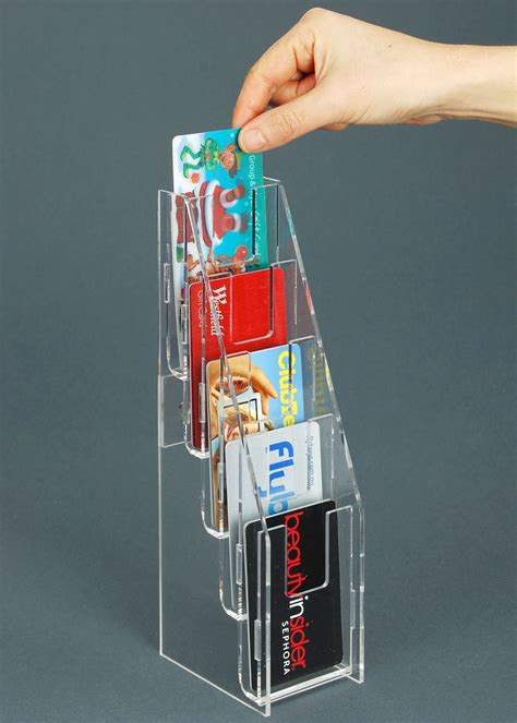 2-compartment vertical business card holder|desktop multiple business card holders.